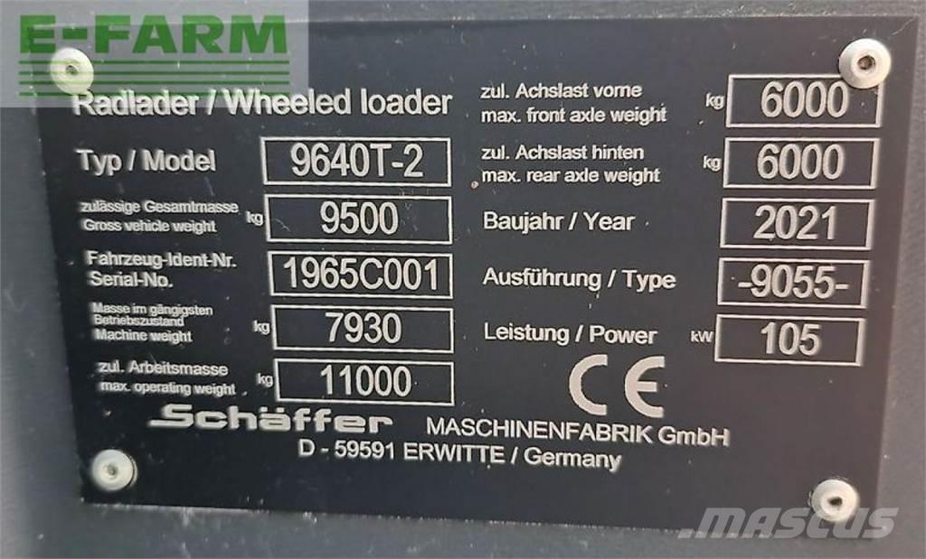 Schäffer 9640 t-2 Poljoprivredni teleskopski utovarivači