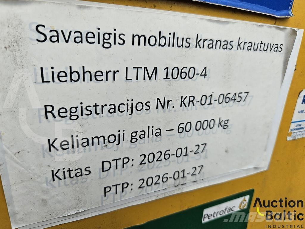 Liebherr LTM 1060 Kamioni sa kranom