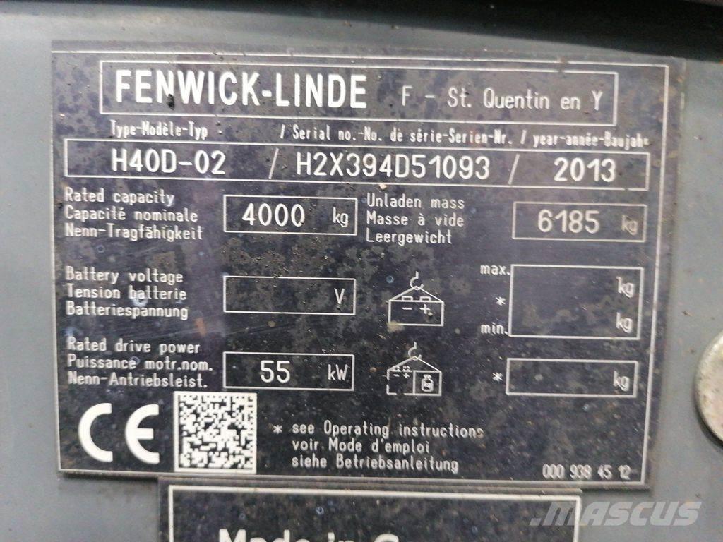 Linde H40D-02 Dizelski viljuškari