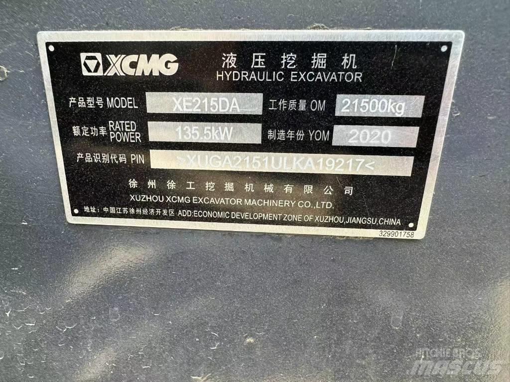 XCMG XE 215 DA Bageri guseničari