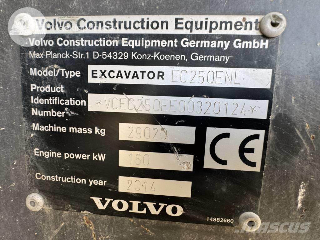 Volvo EC 250 E N L Bageri guseničari