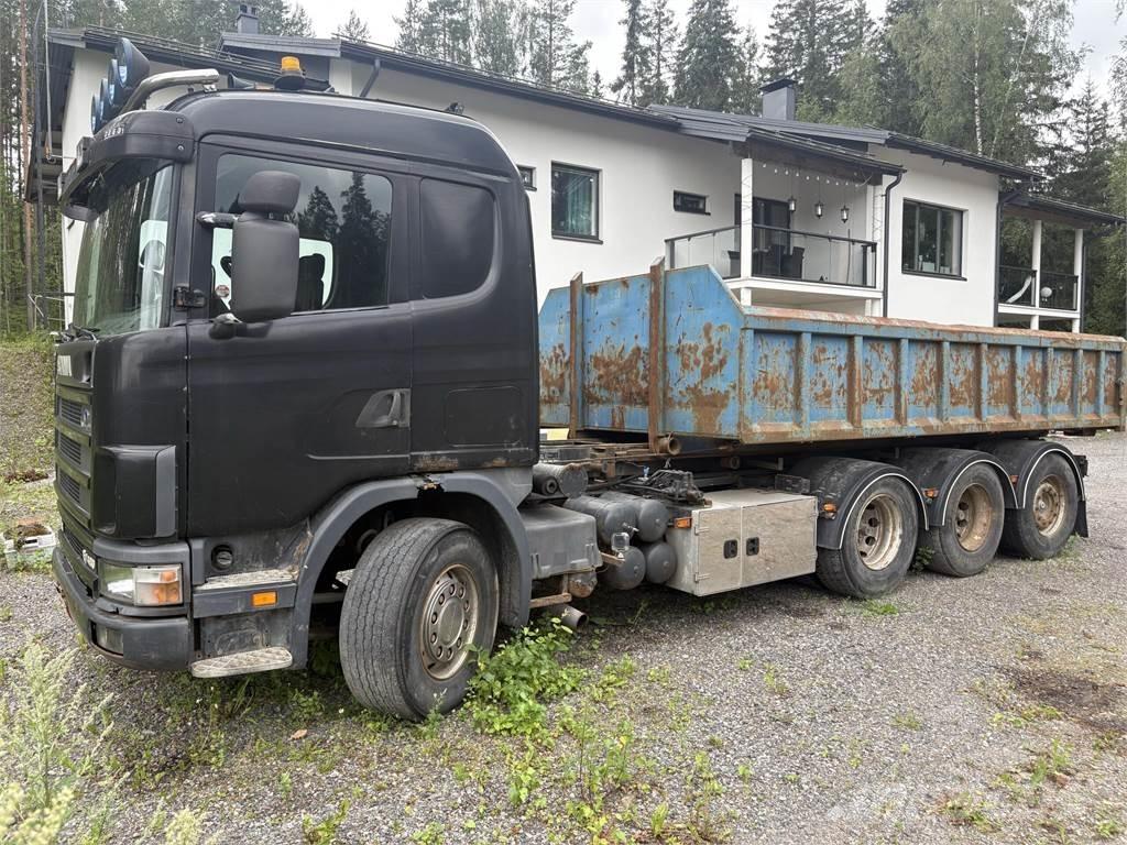 Scania R164 Rol kiper kamioni sa kukom za podizanje tereta