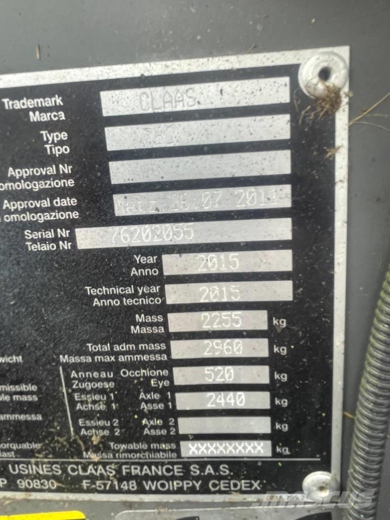 CLAAS Rollant 350 RC Prese/balirke za rolo bale