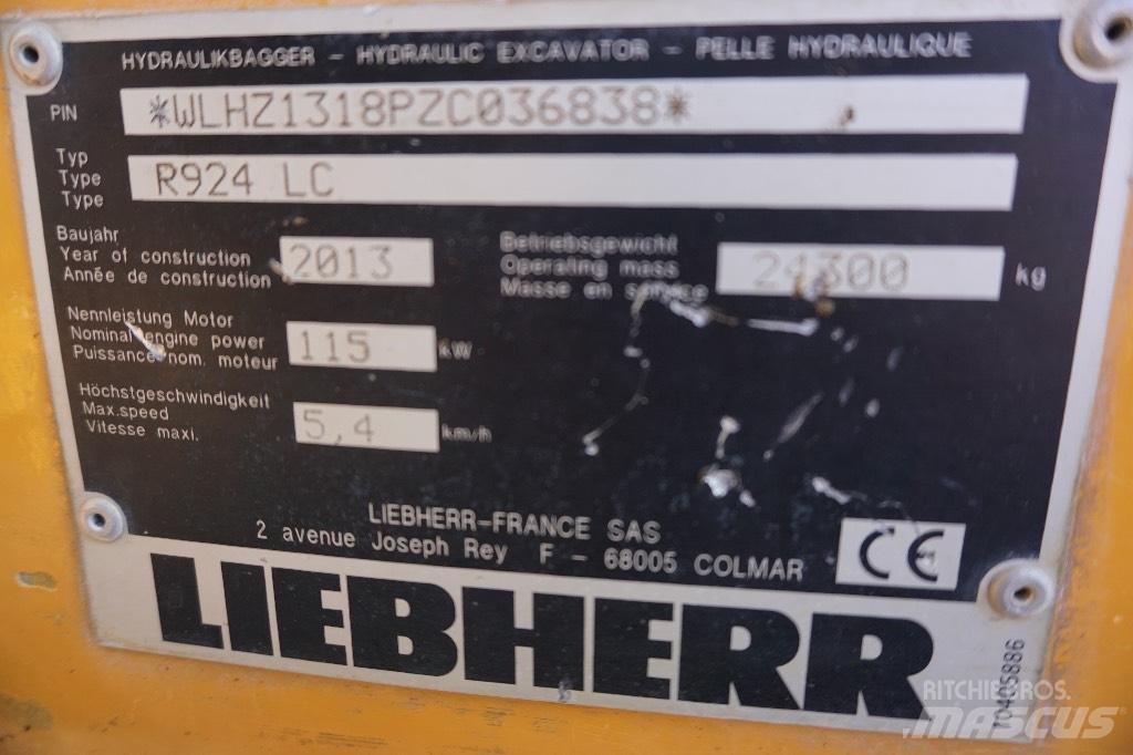 Liebherr R 924 LC Bageri guseničari