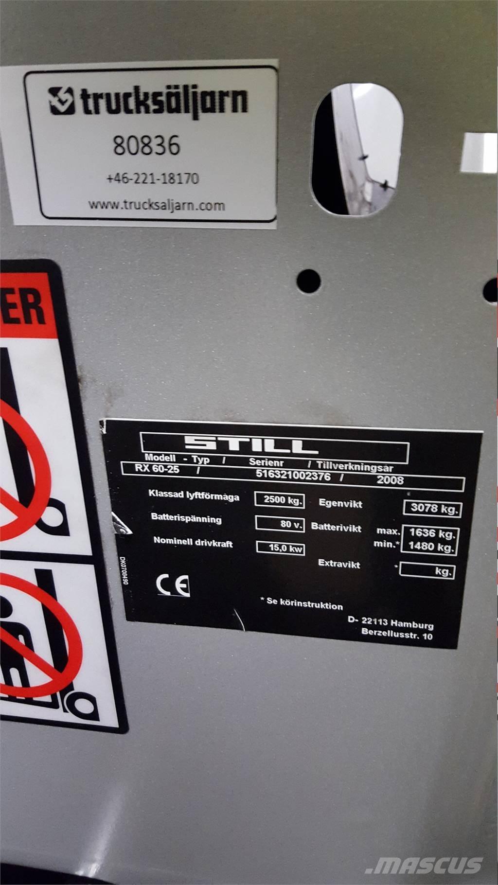 Still RX60-25 Električni viljuškari