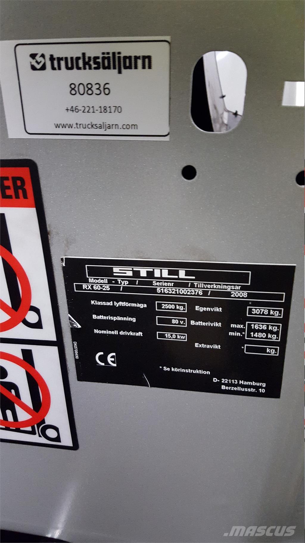 Still RX60-25 Električni viljuškari