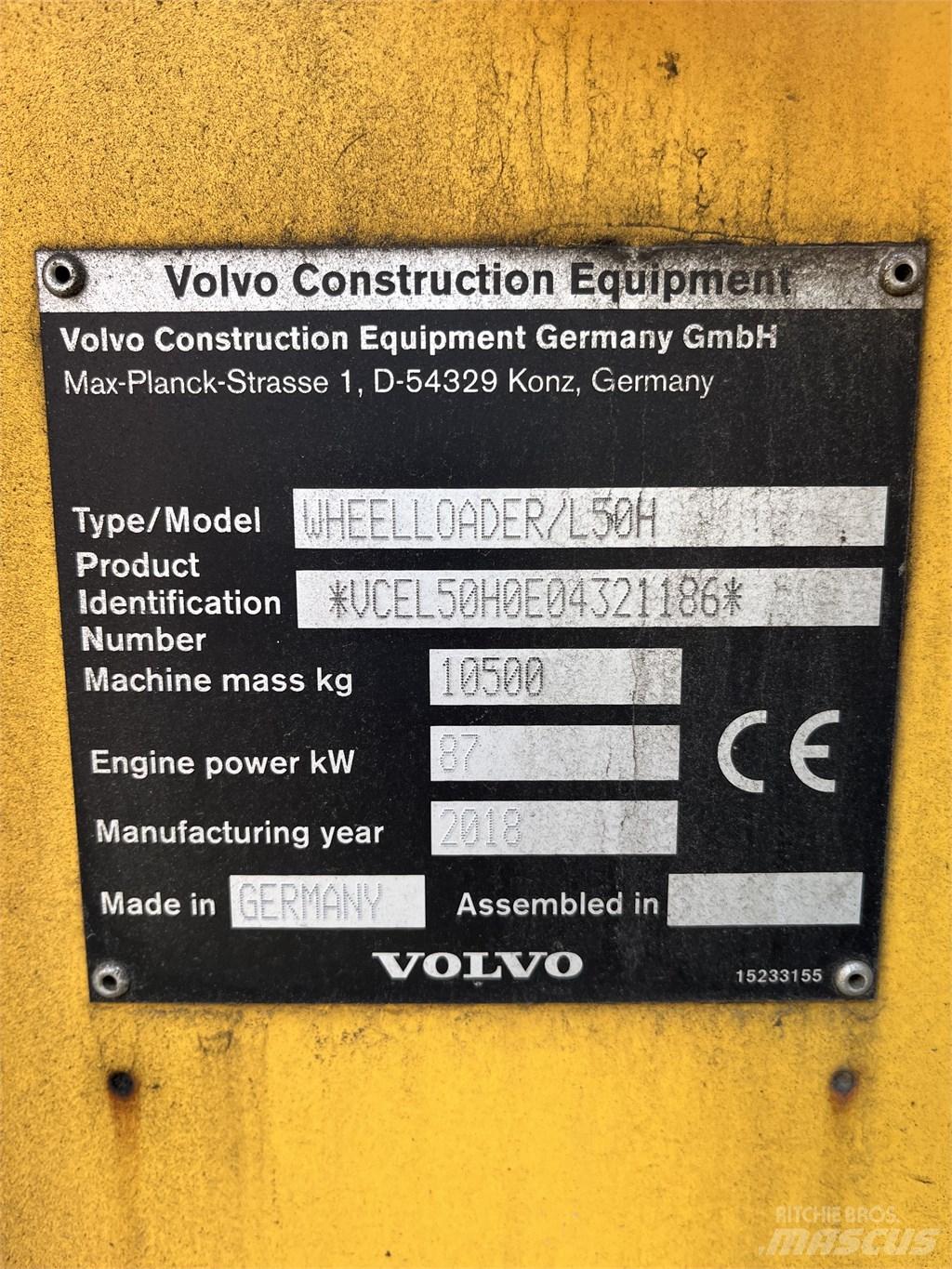Volvo L 50 H Utovarivači na točkove