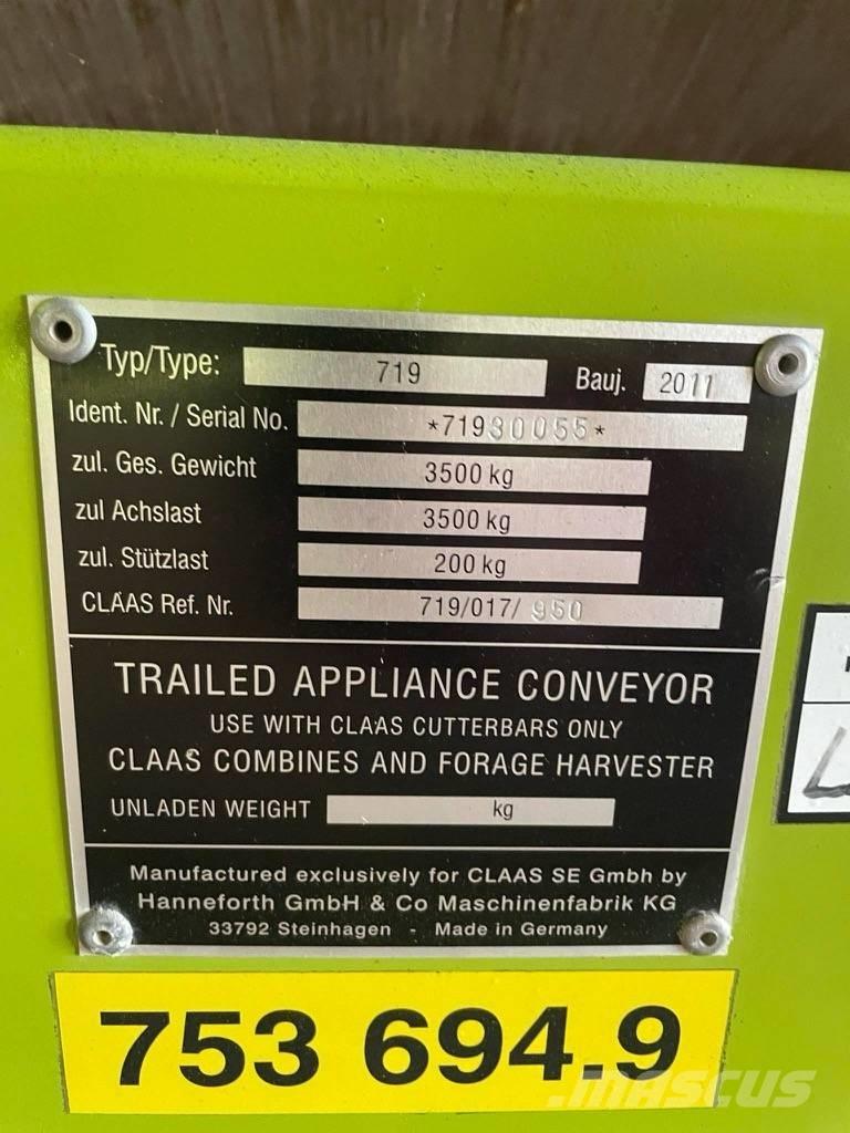 CLAAS V 750 Glave hederi za kombajne