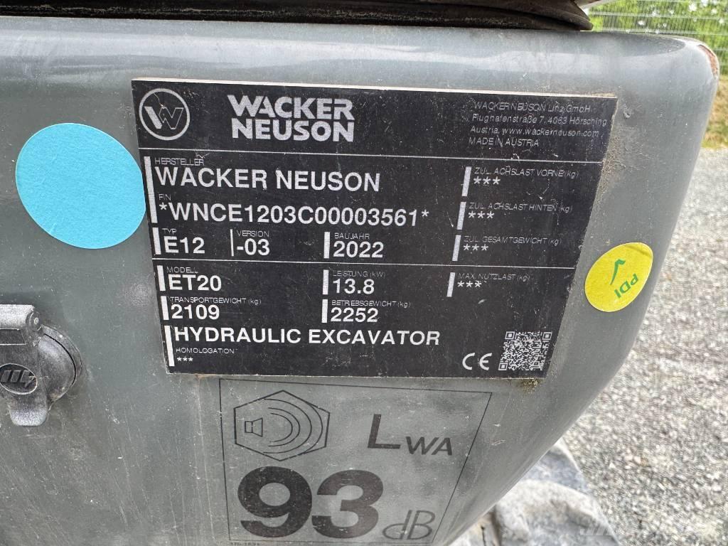 Wacker Neuson ET20 Bageri guseničari