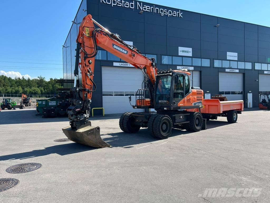 Doosan DX 140 W-5 Bageri točkaši