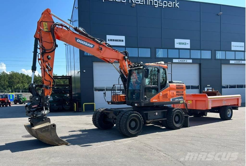 Doosan DX 140 W-5 Bageri točkaši
