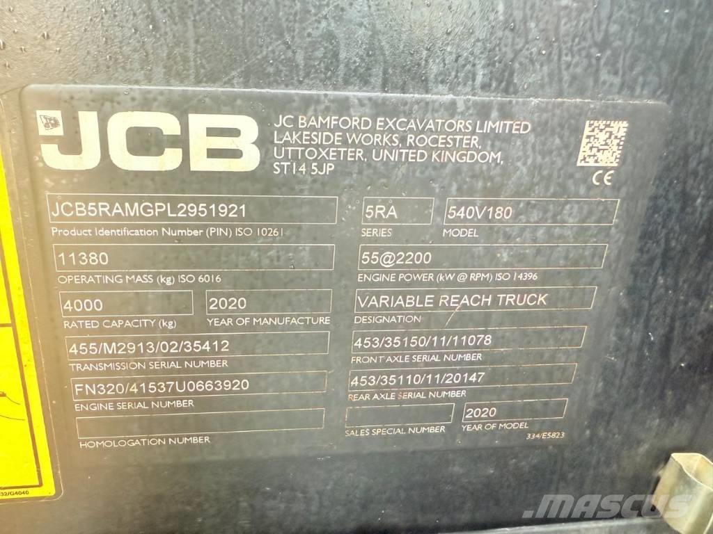 JCB 540-180 Teleskopski viljuškari