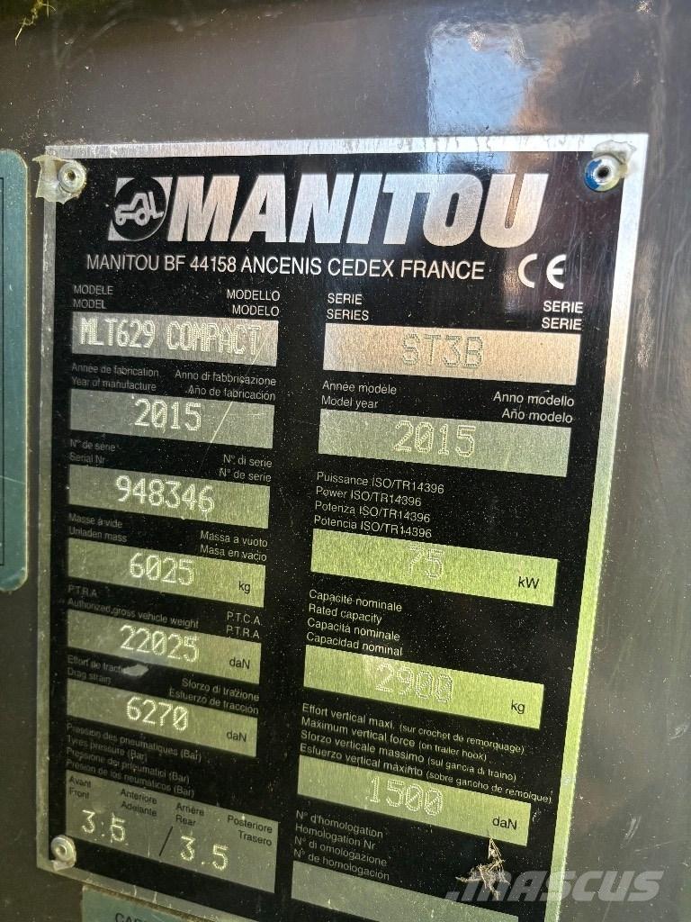 Manitou MLT 629 Teleskopski viljuškari