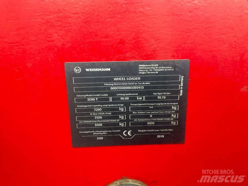 Weidemann 5080T Teleskopski utovarivači točkaši