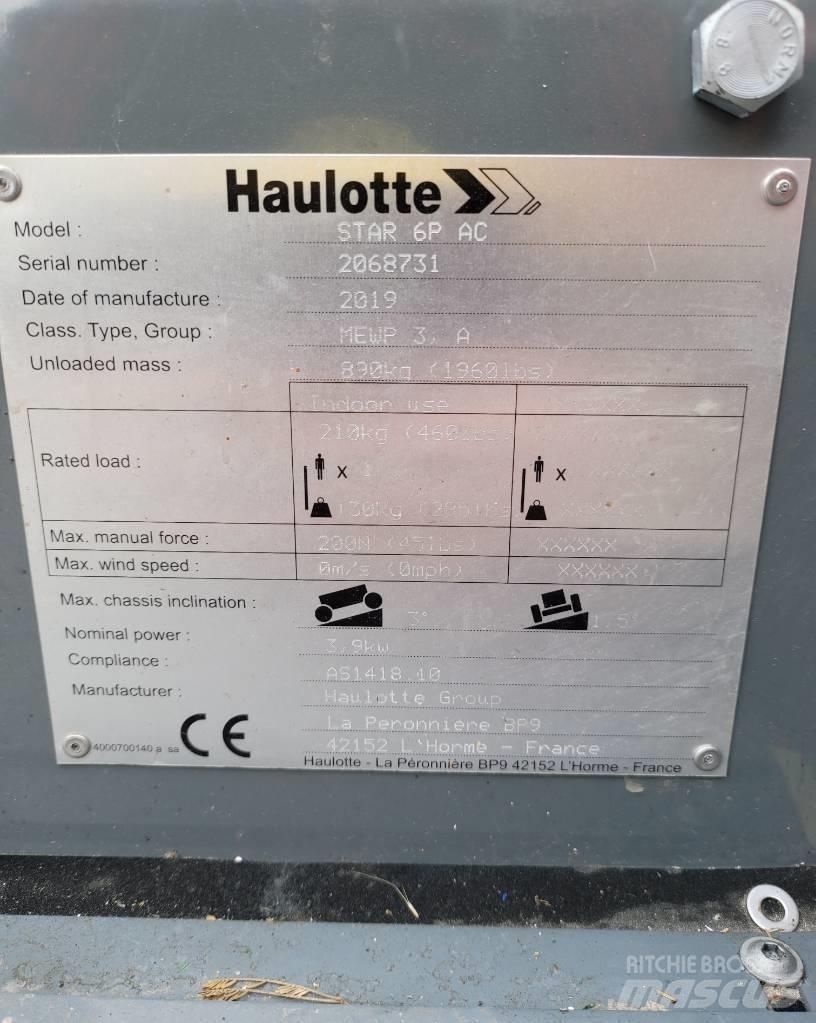 Haulotte Star 6 P Teleskopske podizne platforme