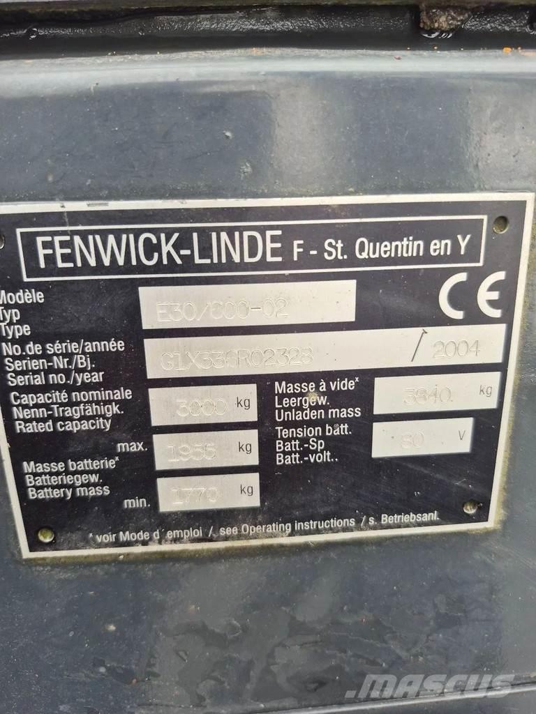 Linde e30/600-02 Električni viljuškari