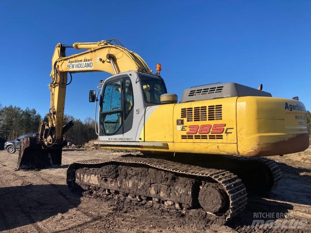 New Holland E 385 Bageri guseničari
