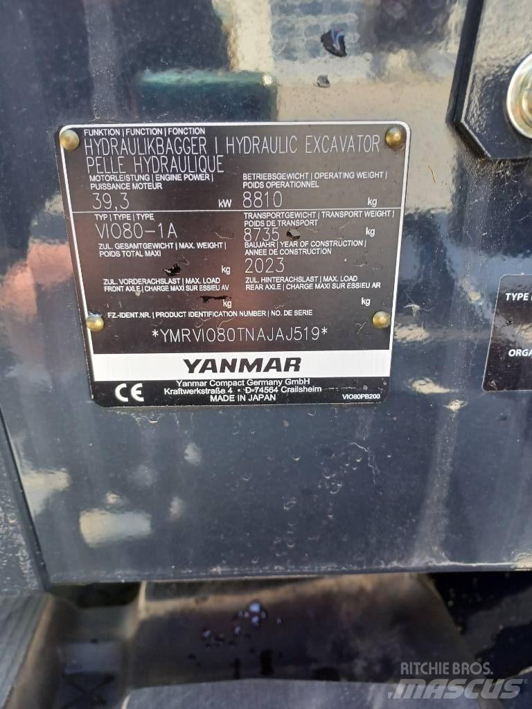 Yanmar Vio 80-2PB Mini bageri < 7t