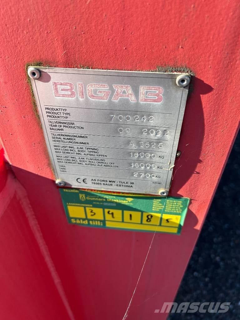 Bigab 242 SCHAKTFLAK Kontejnerske prikolice