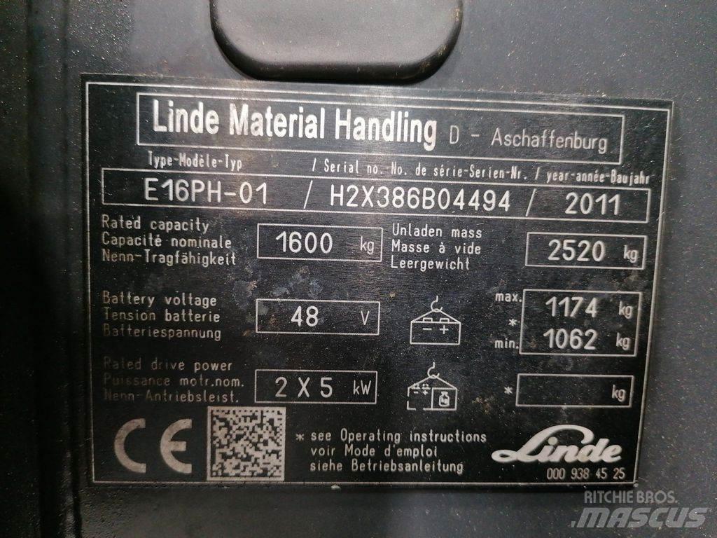 Linde E16PH-01 Električni viljuškari