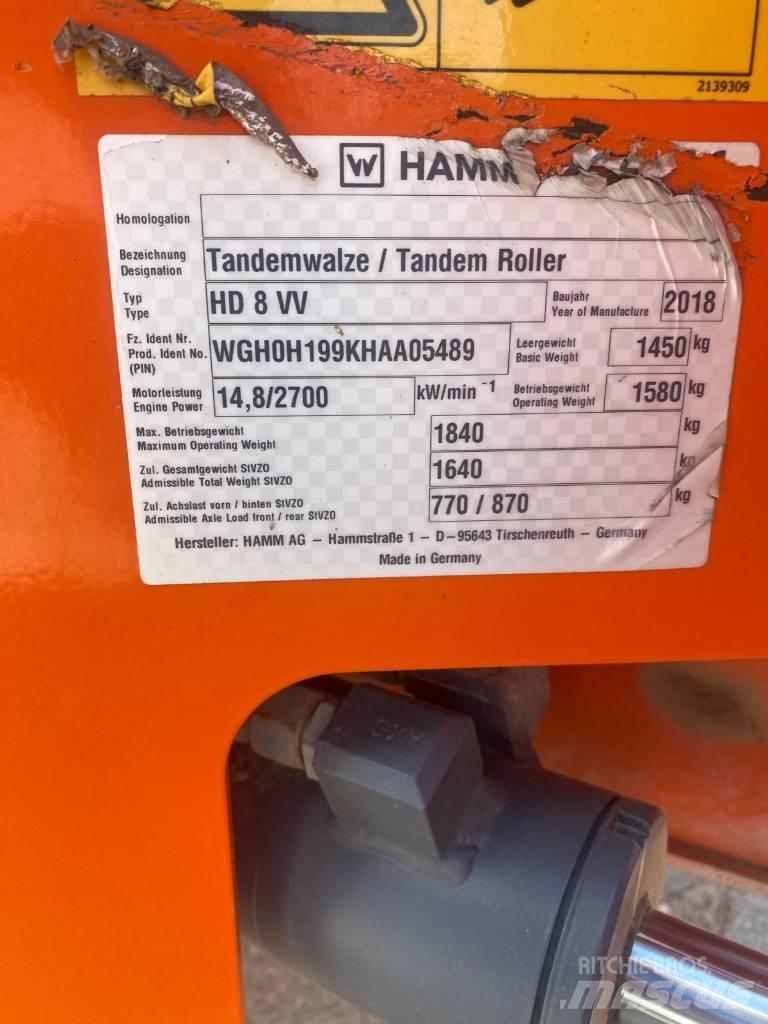 Hamm HD8VV Valjci sa duplim bubnjem