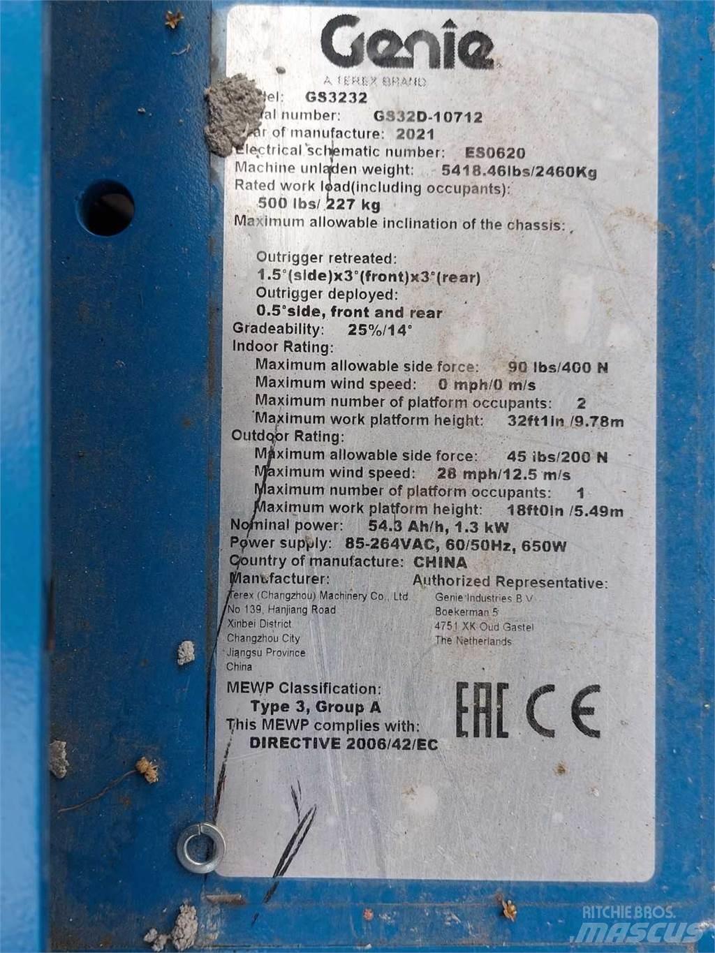 Genie GS3232 Makazaste platforme