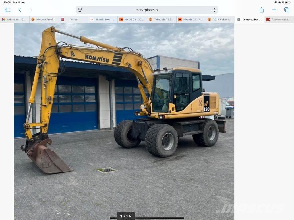 Komatsu PW 130-7K Bageri točkaši