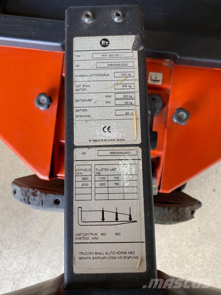 BT PPS 1200 MX / 1 Ručni električni viljuškar