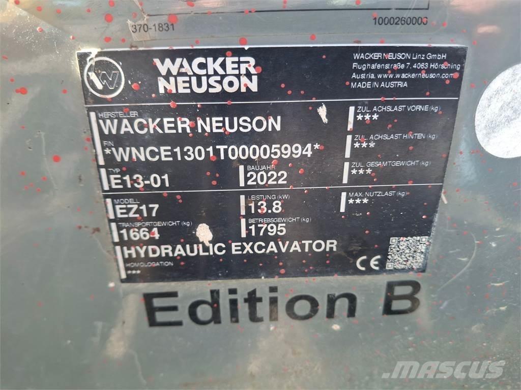 Wacker Neuson EZ17 Bageri guseničari