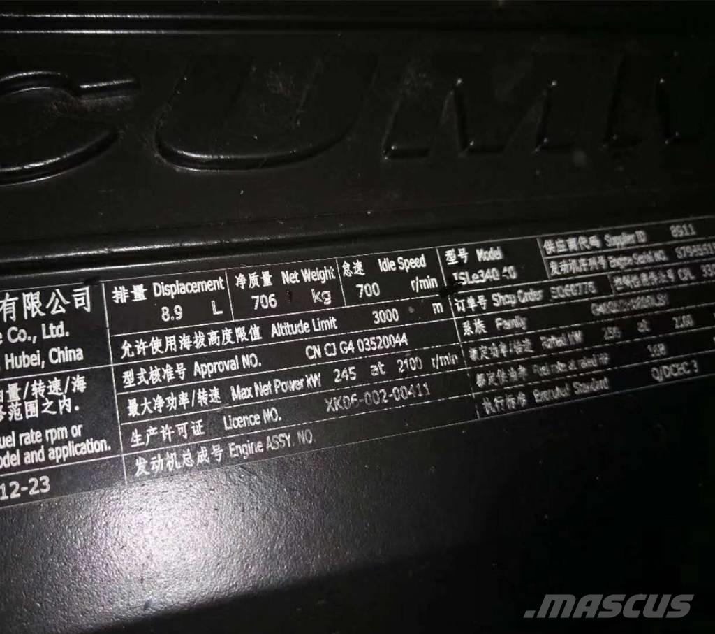 Cummins ISLe340 30 Motori za građevinarstvo