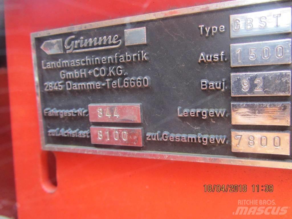 Grimme GBST 1500 Kombajni i kopači za krompir