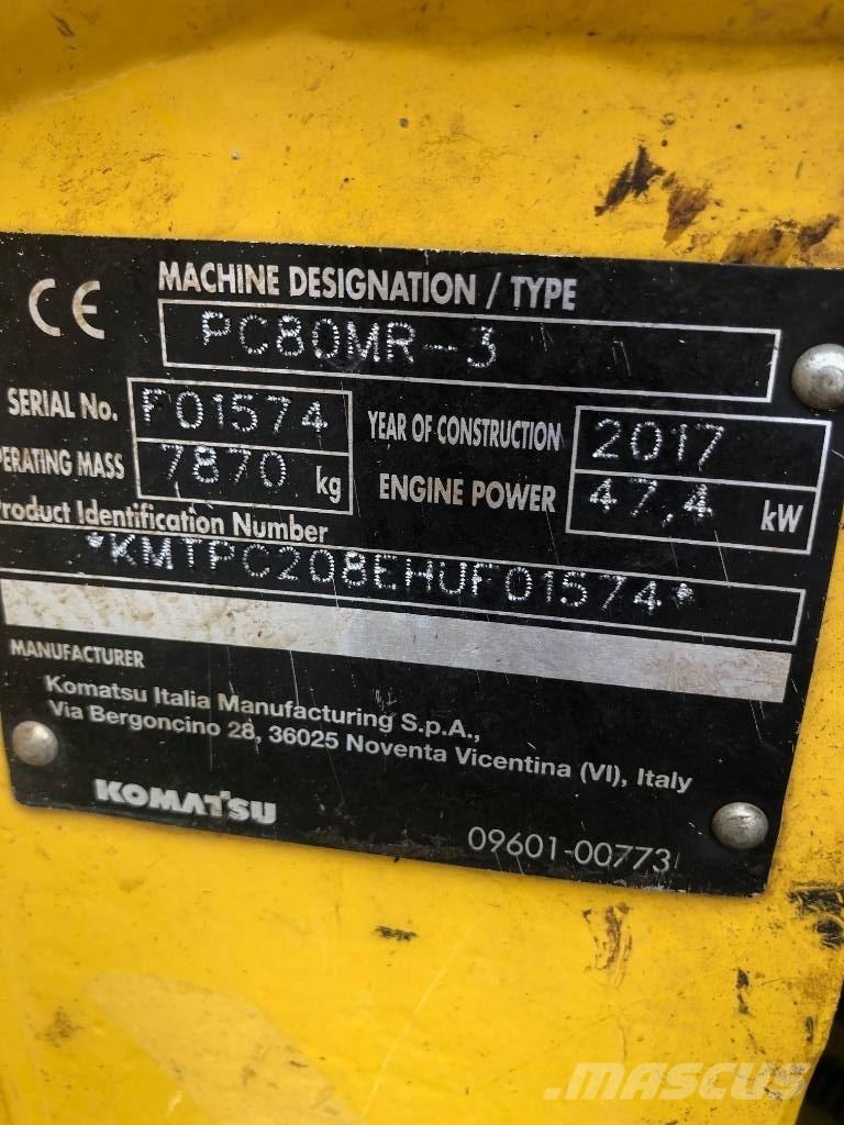 Komatsu PC80MR-3 Midi bageri 7t – 12t