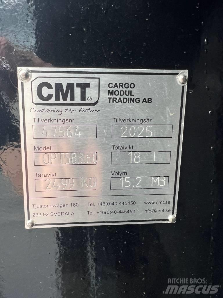 CMT Schaktflak 15m3 Demontirajuće nadogradnje