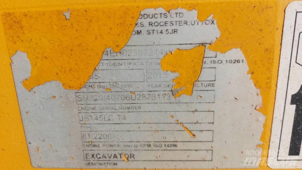 JCB JS 145 LC Bageri guseničari