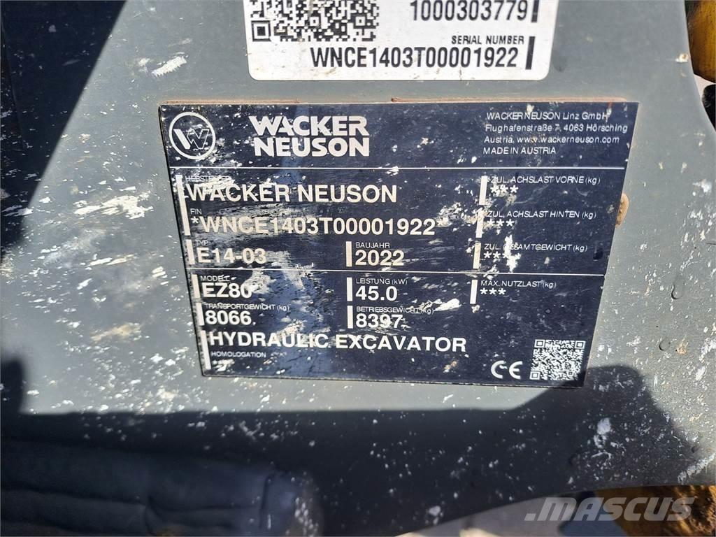Wacker Neuson EZ80 Bageri guseničari