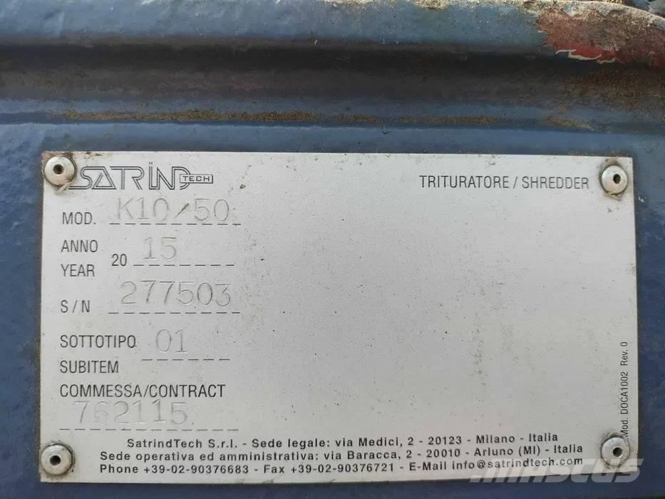 Satrind K10/50 Mašine za uništavanje otpada