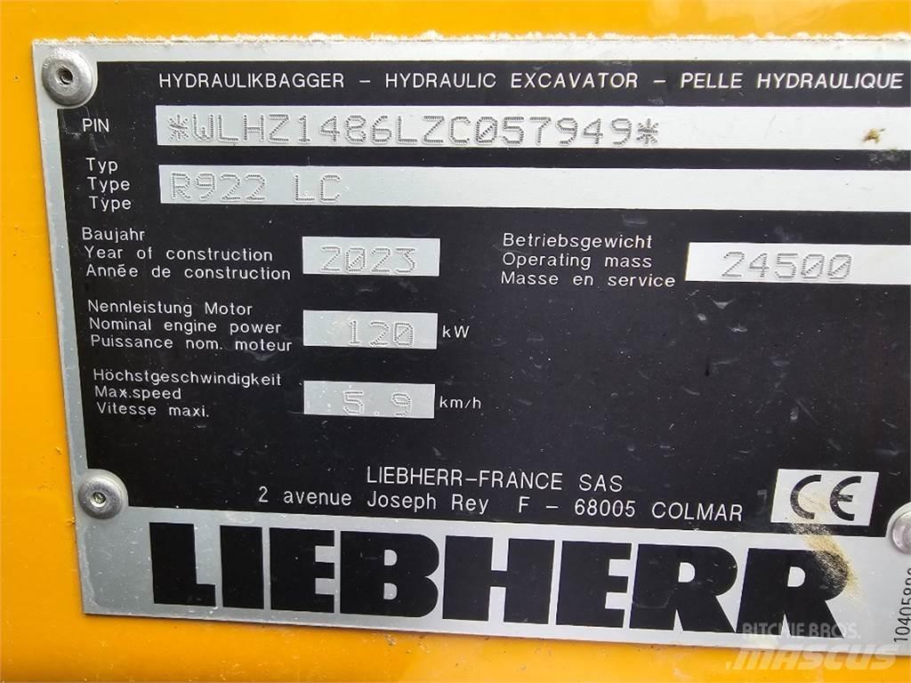 Liebherr R922 Bageri guseničari