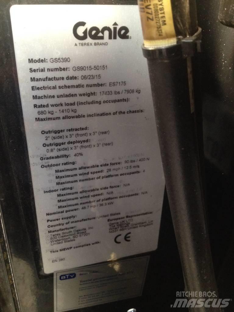 Genie GS 5390 Makazaste platforme