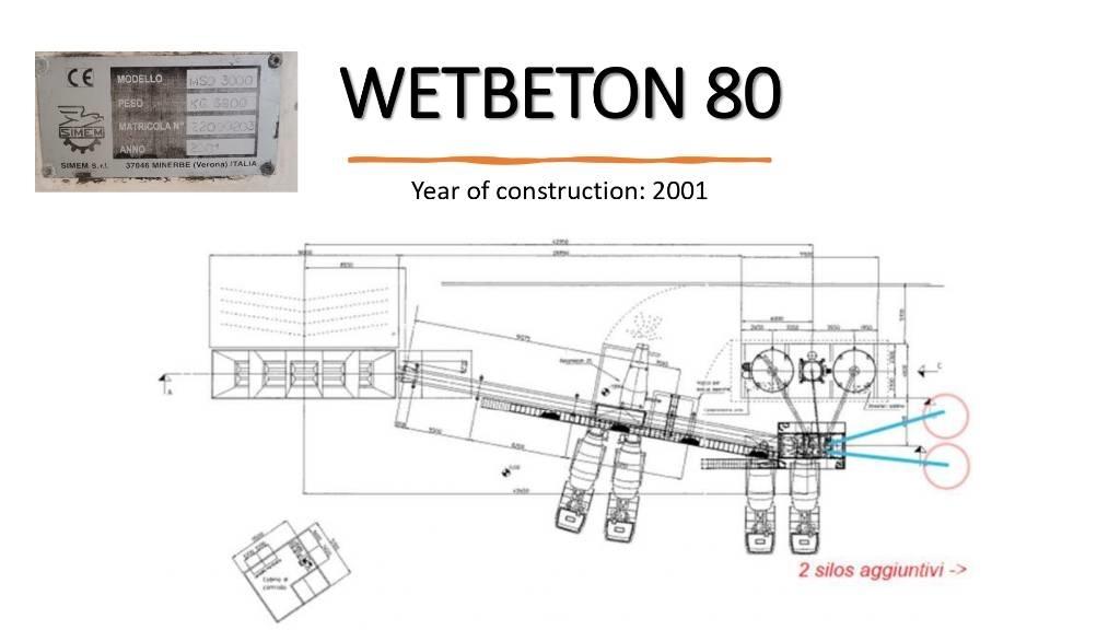  SIMEM WETBETON 80 Betonare