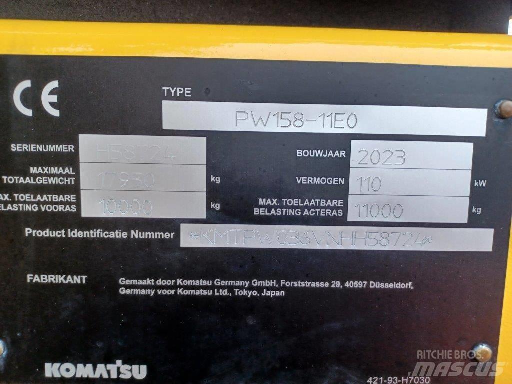 Komatsu PW158-11E0 Bageri točkaši