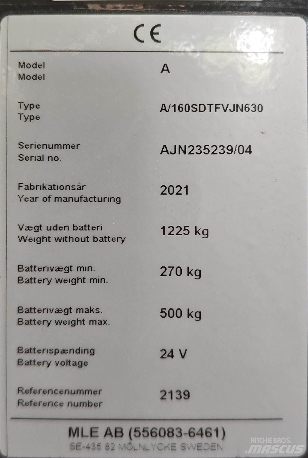 Atlet 160SDTFV Nisko podizni električni viljuškar sa stajalištom
