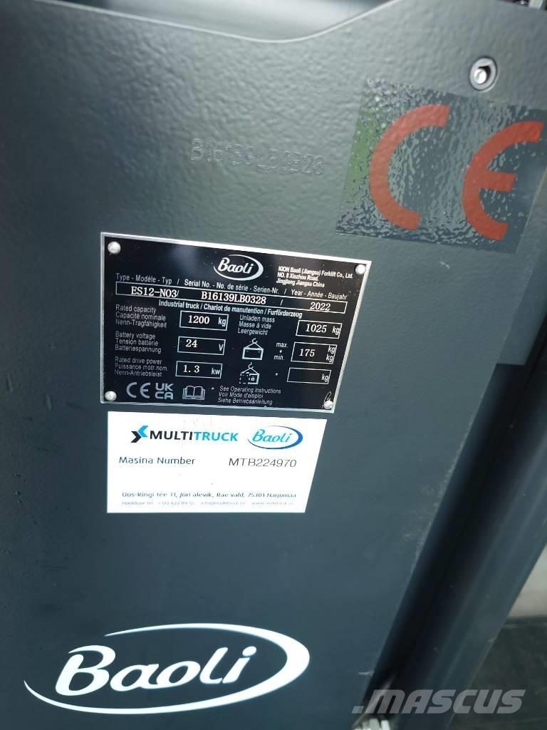 Baoli ES12-N03 Ručni električni viljuškar