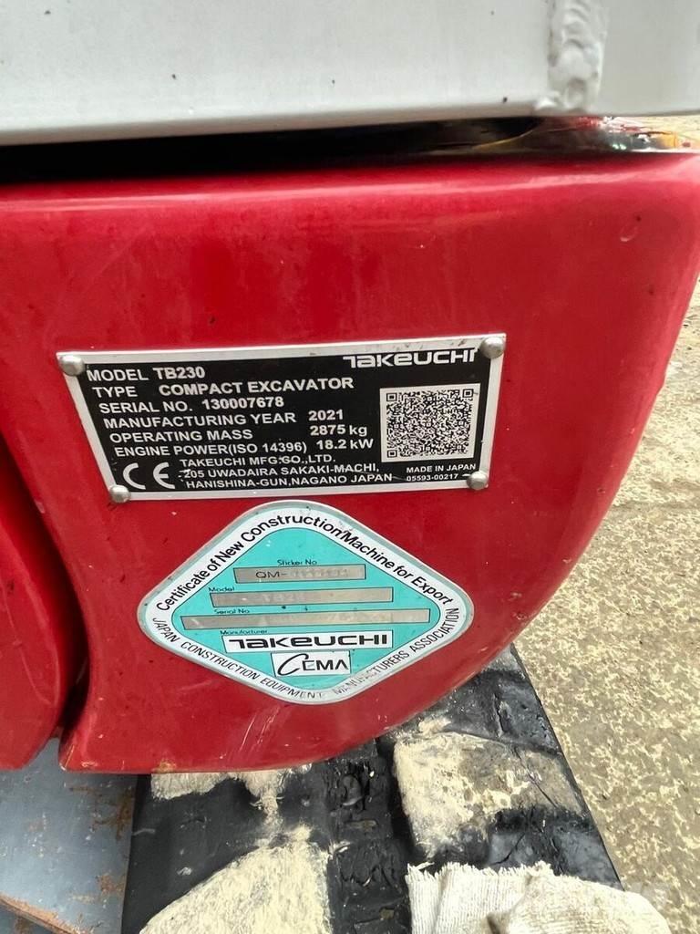 Takeuchi TB230 V3 Mini bageri < 7t