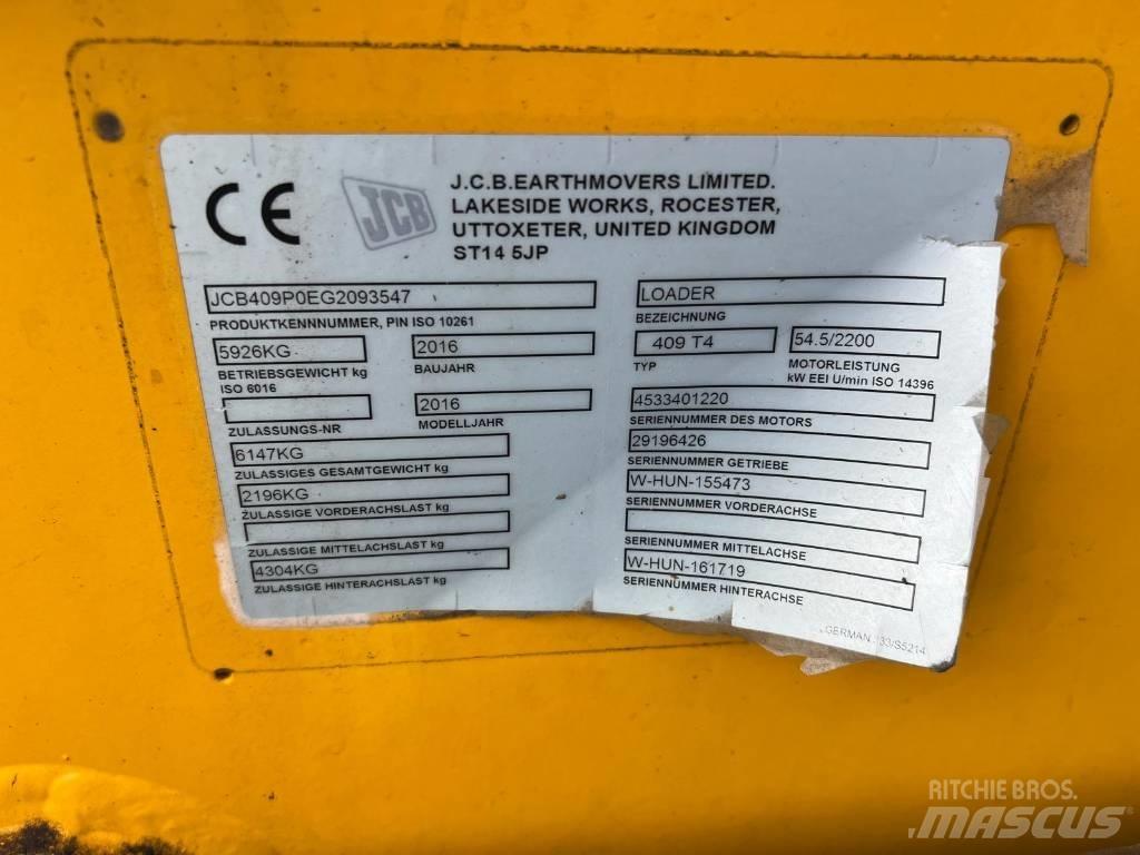 JCB 409 Agri shovel Utovarivači na točkove