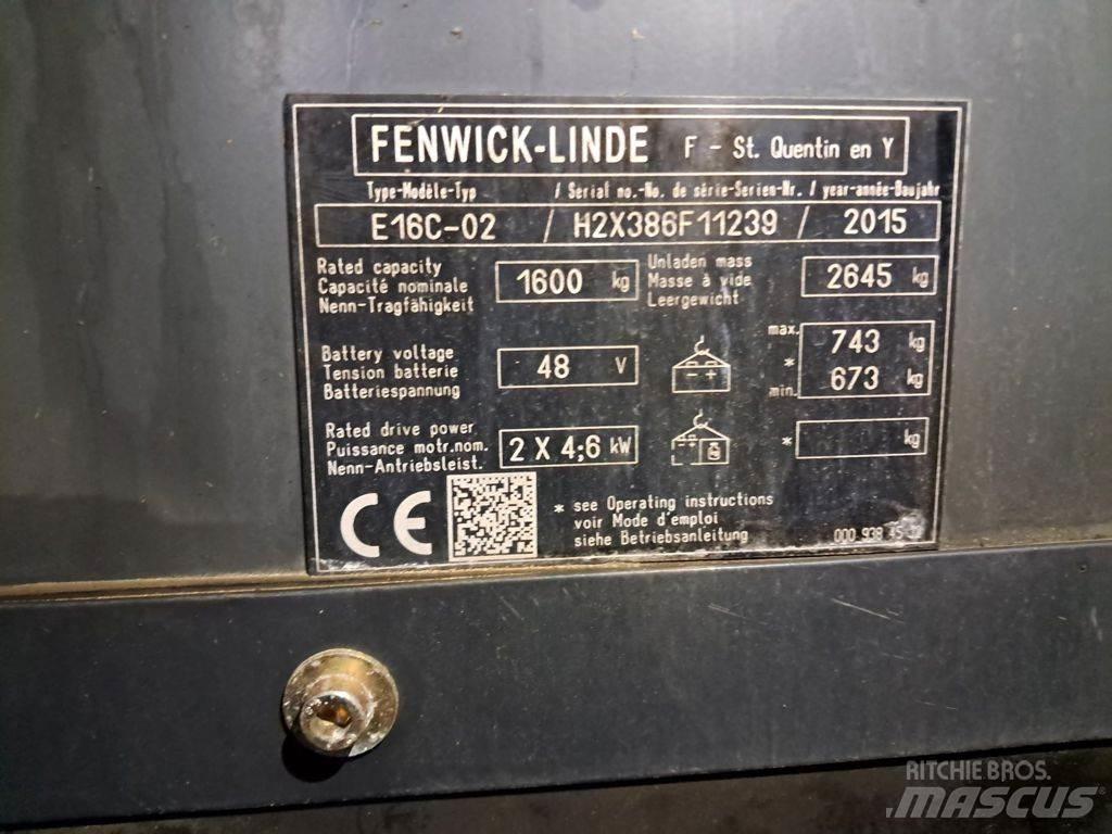 Linde E16C-02 Električni viljuškari