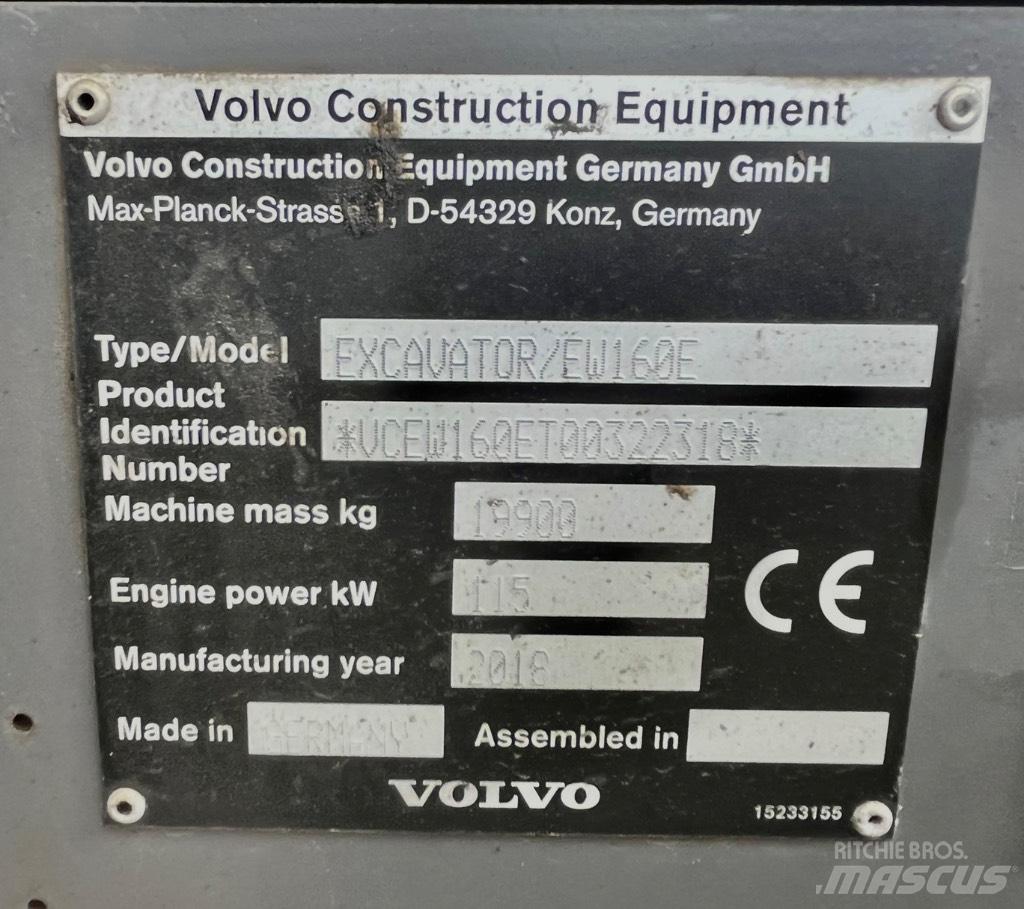 Volvo EW 160 E Bageri točkaši