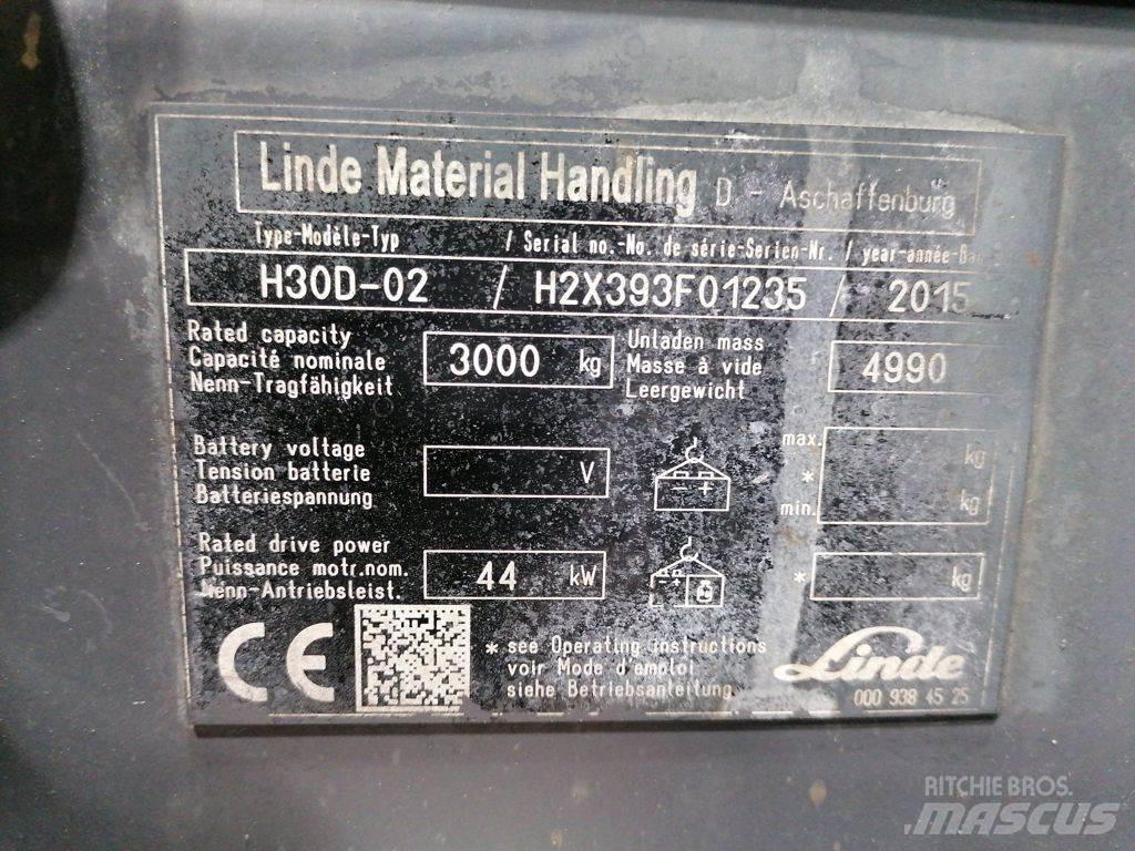 Linde H30D-02 Dizelski viljuškari