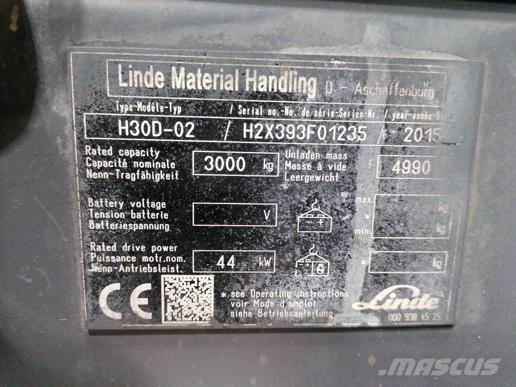 Linde H30D-02 Dizelski viljuškari