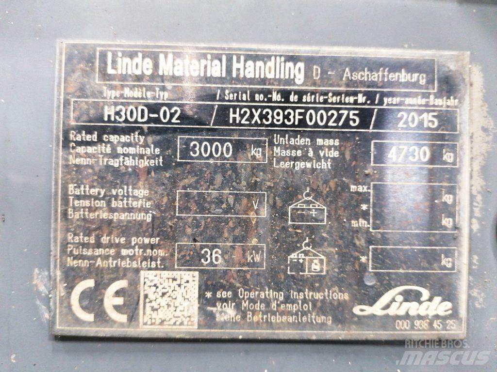 Linde H30D-02 Dizelski viljuškari