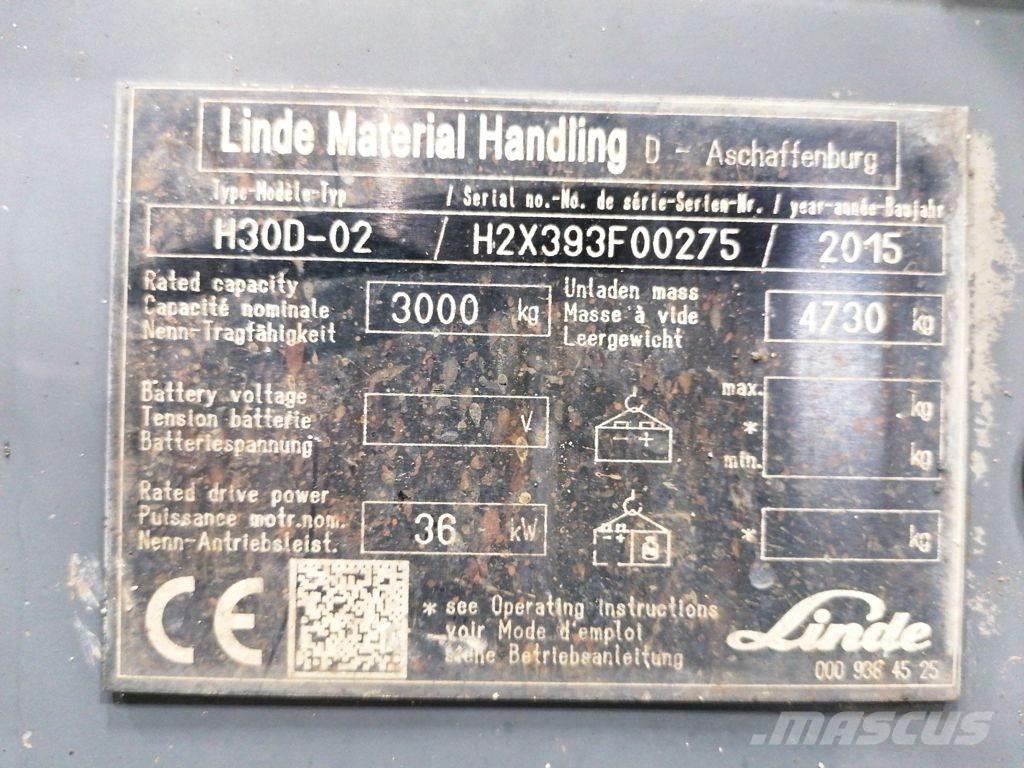 Linde H30D-02 Dizelski viljuškari